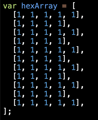 Initial array